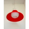 Lampa vintage Space Age wykonana ze szkła i tworzywa